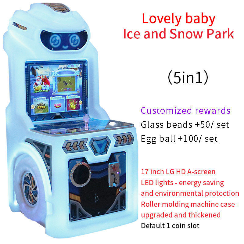 17-inch Coin-operated Arcade Game Simulator Snow Park Joystick Game Machine