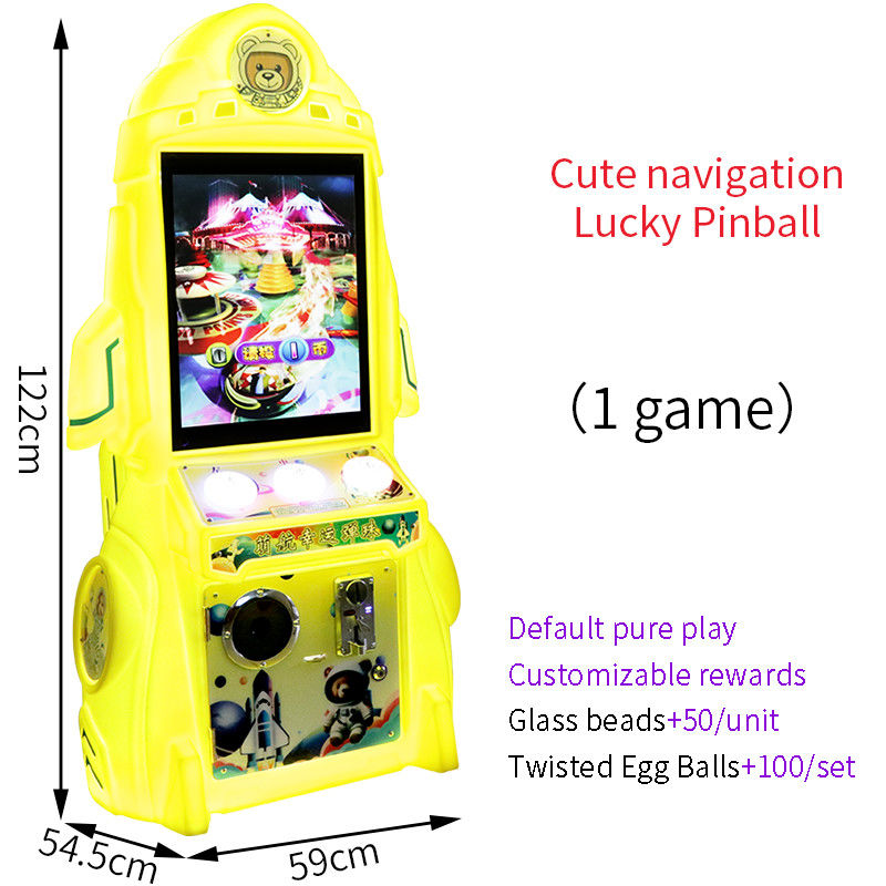 Arcade-style Game Cabinet Unique Yellow Experience Endless Excitement Game Machine